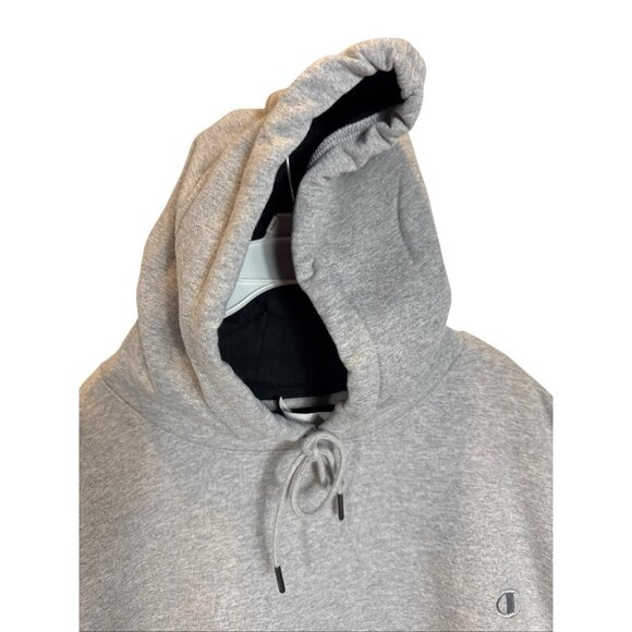 New Champion Men's Light Grey Hoodie Sweatshirt Fleece Pullover Sz XXXL - Picture 2 of 8